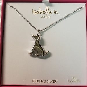 Brand New Sterling Silver Dog Necklace